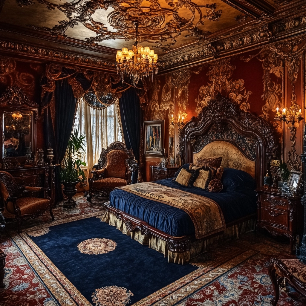 navy rug bedroom 29