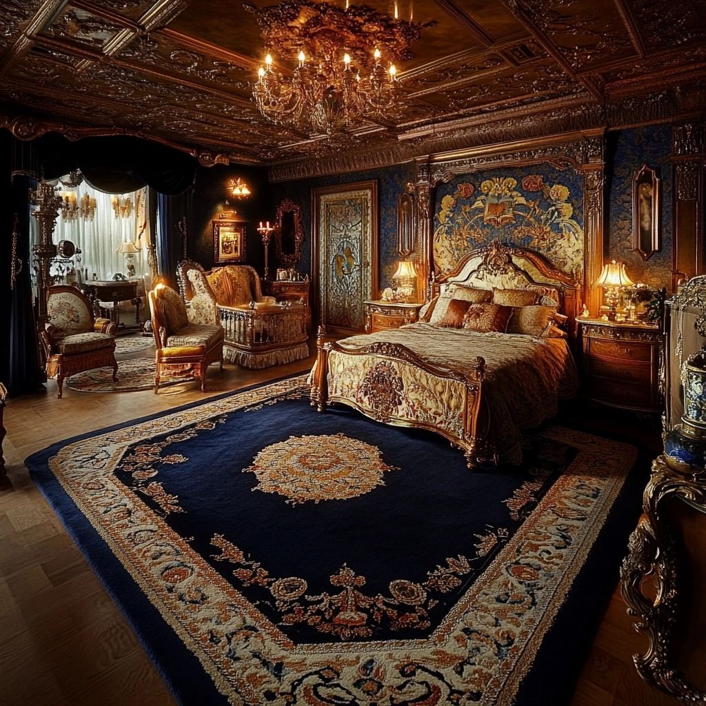 navy rug bedroom 31