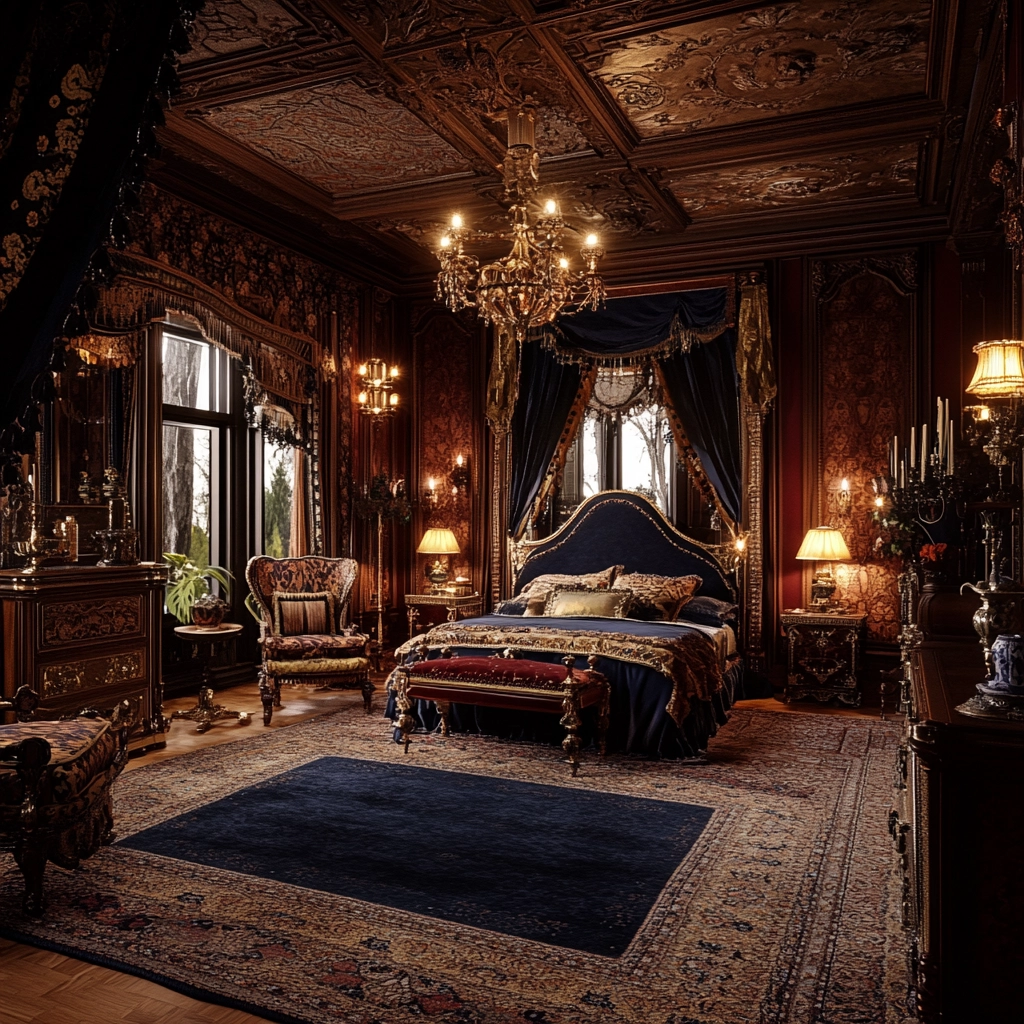 navy rug bedroom 32