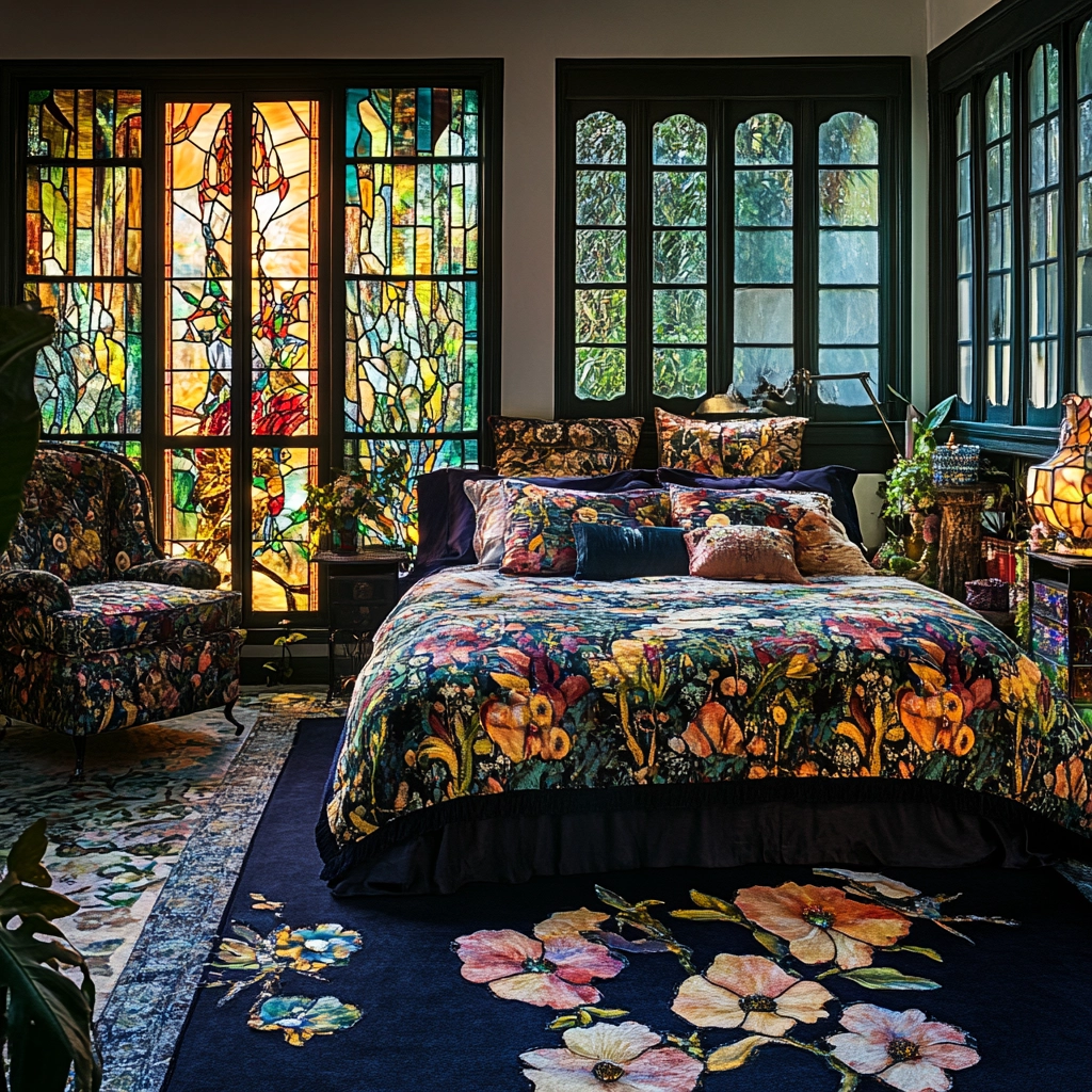 navy rug bedroom 34
