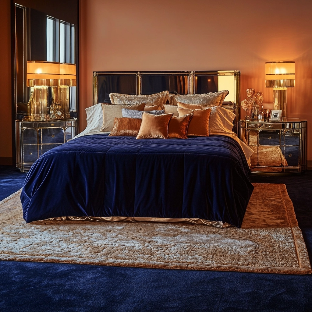navy rug bedroom 40