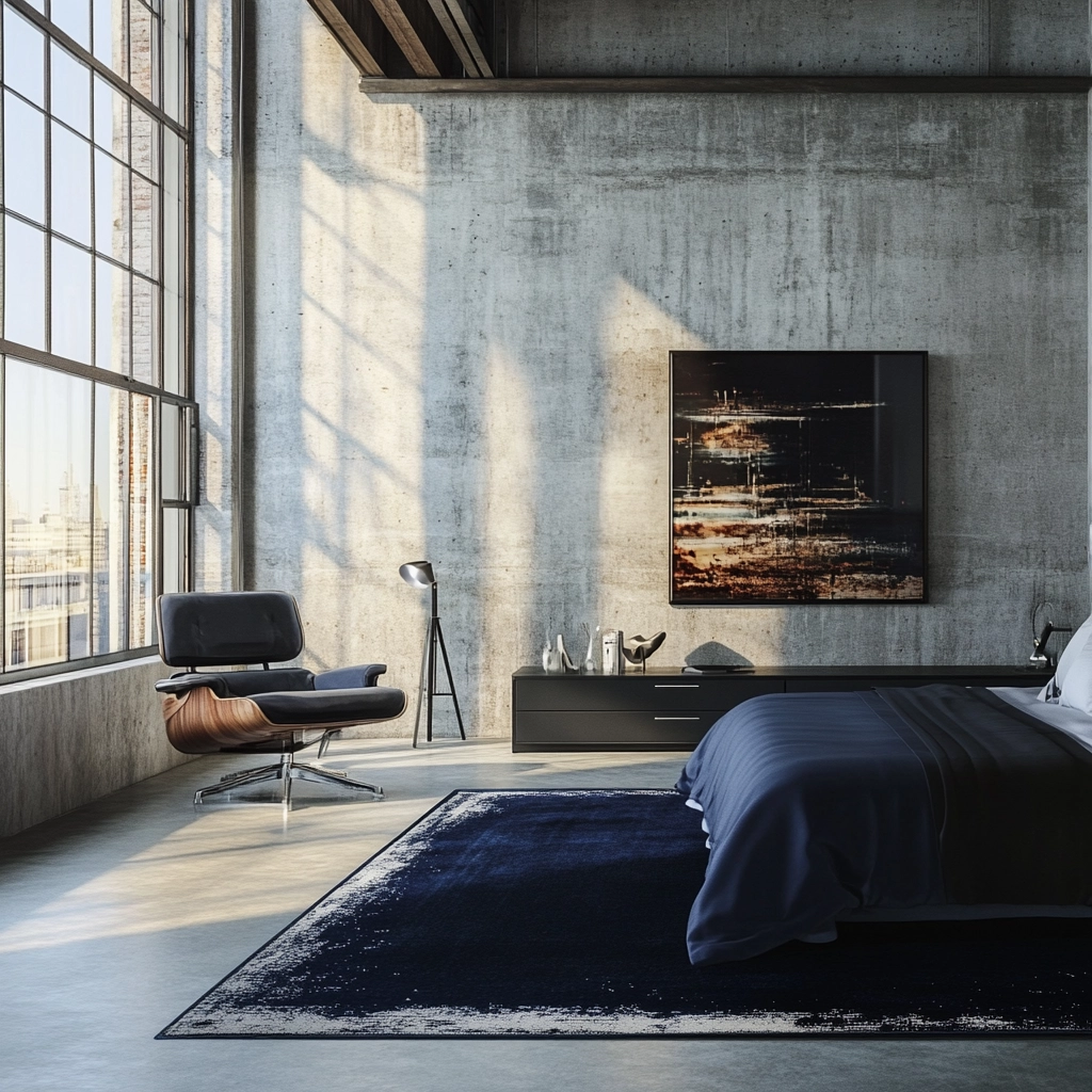 navy rug bedroom 54