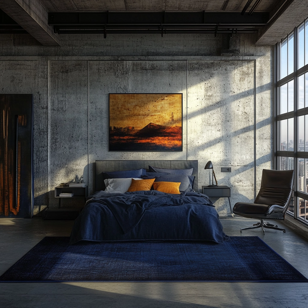 navy rug bedroom 55
