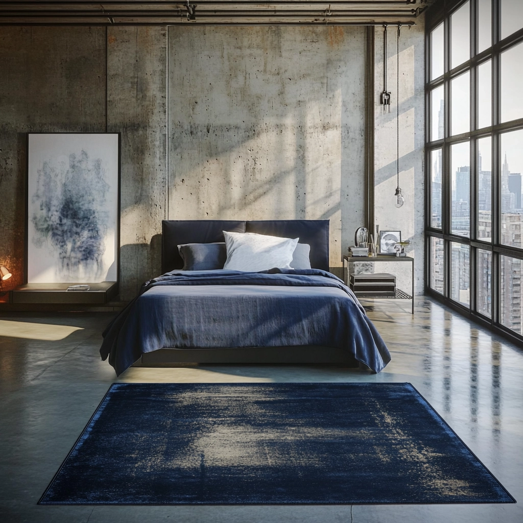 navy rug bedroom 56