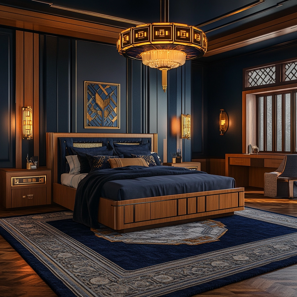 navy rug bedroom 64