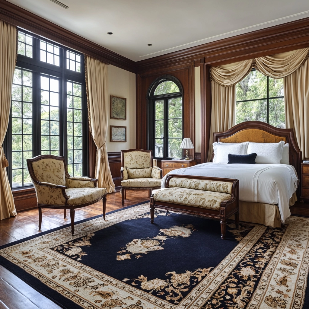 navy rug bedroom 79