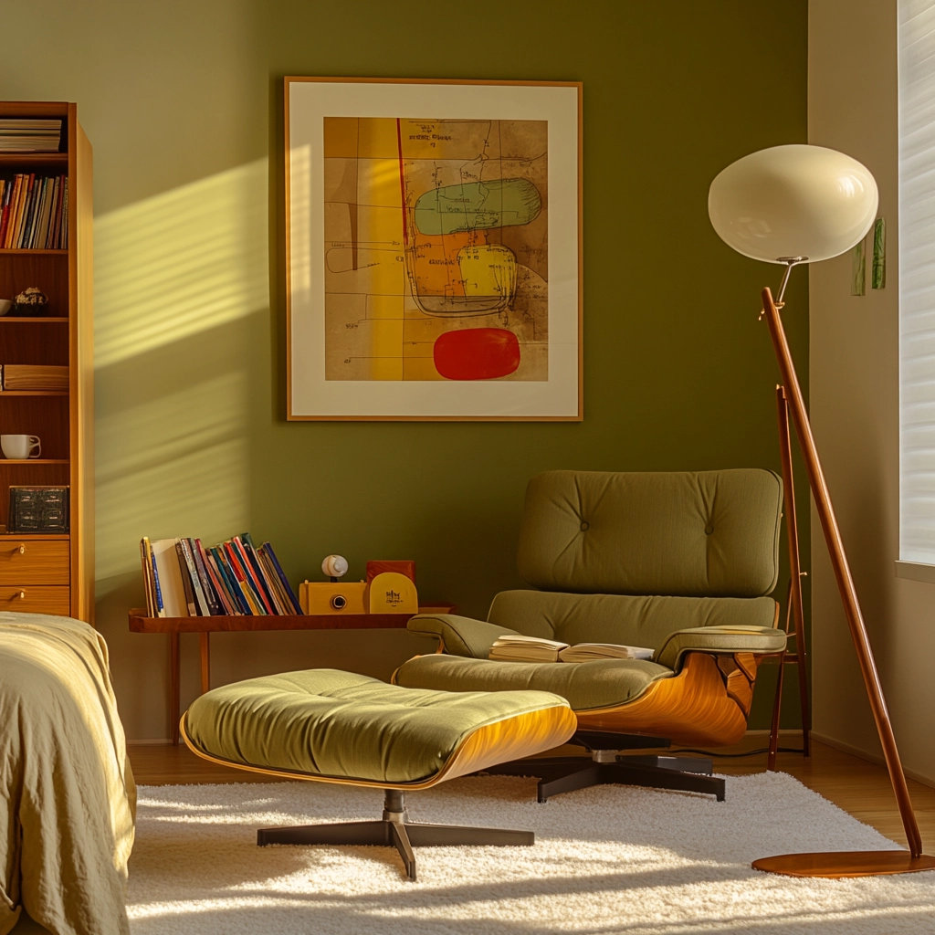 olive green and beige bedroom 30