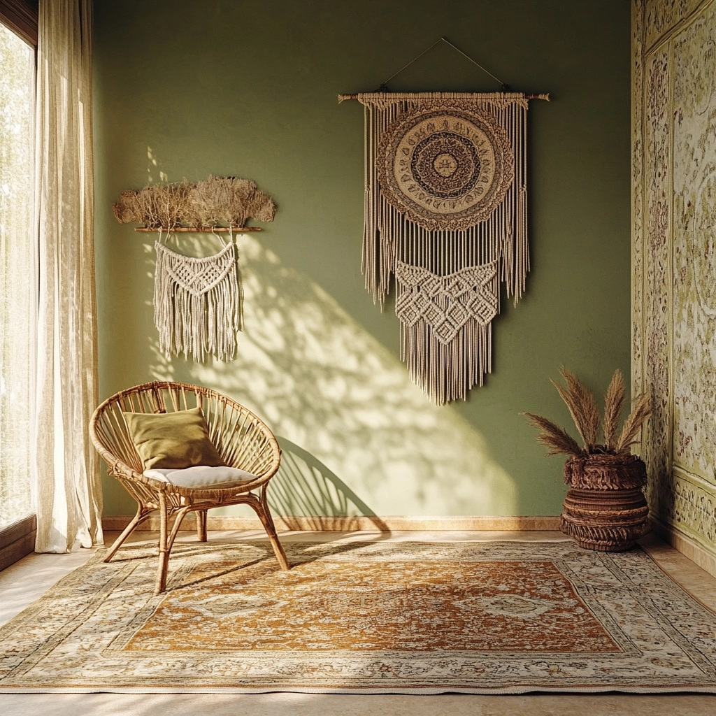 olive green and beige bedroom 5