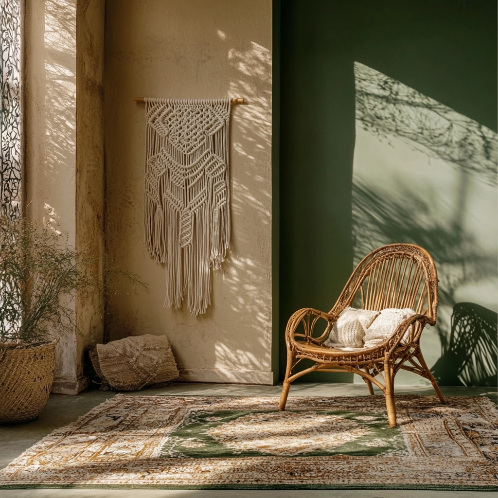 olive green and beige bedroom 6