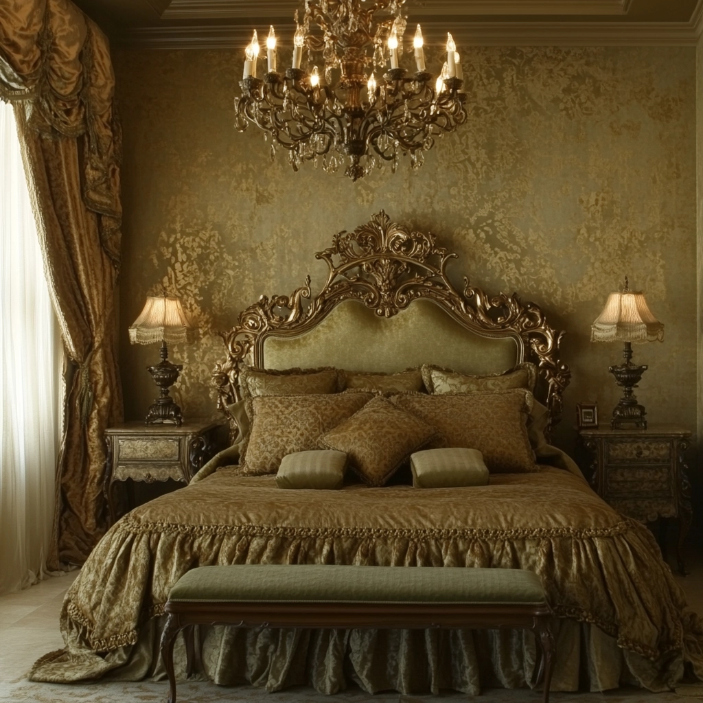 olive green beige bedroom 17