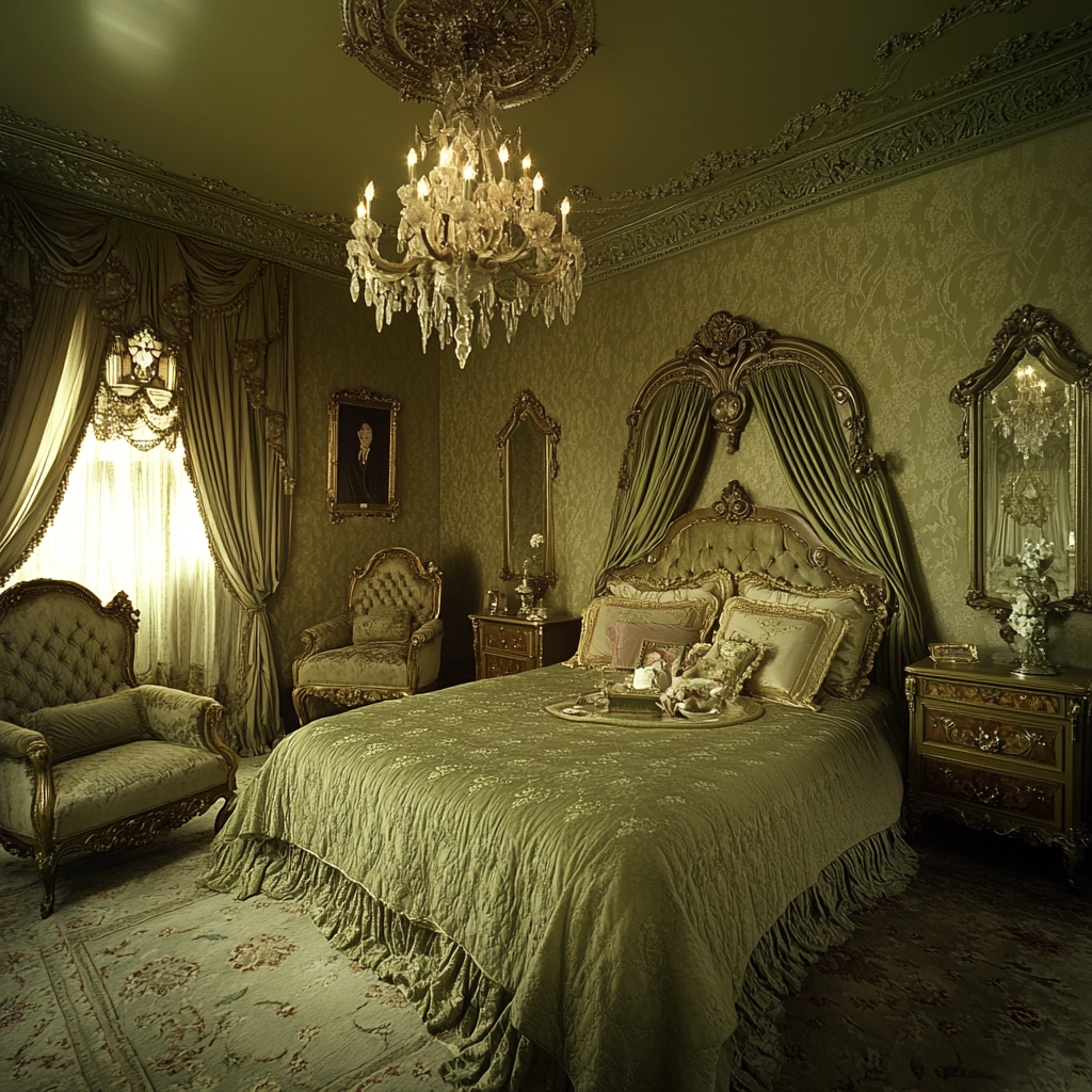 olive green beige bedroom 18