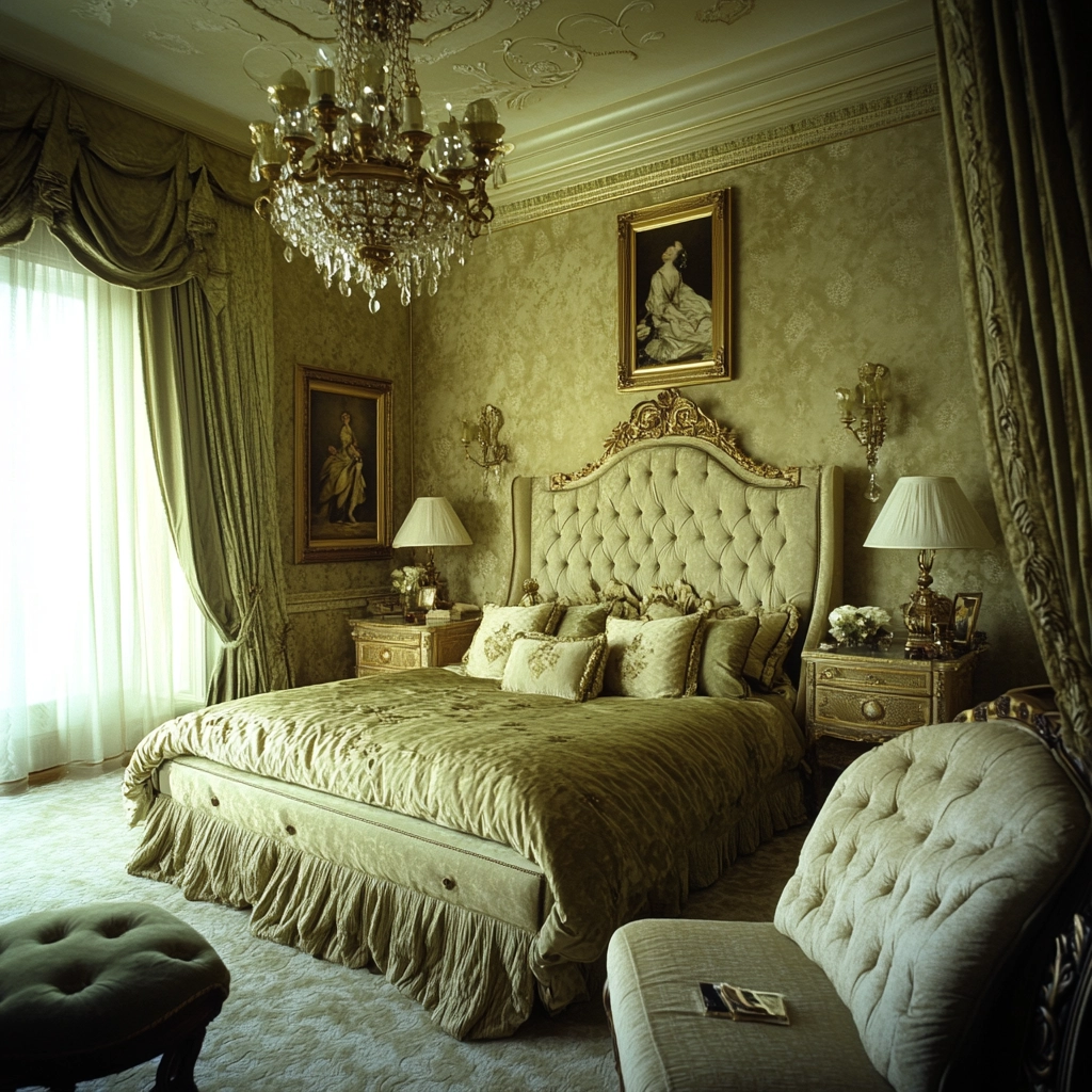 olive green beige bedroom 20
