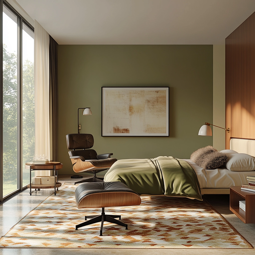 olive green beige bedroom 22