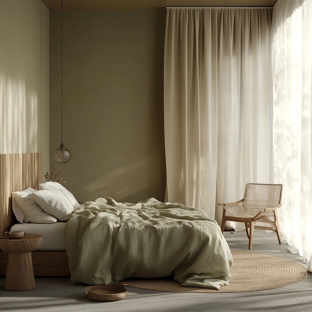 olive green beige bedroom 3