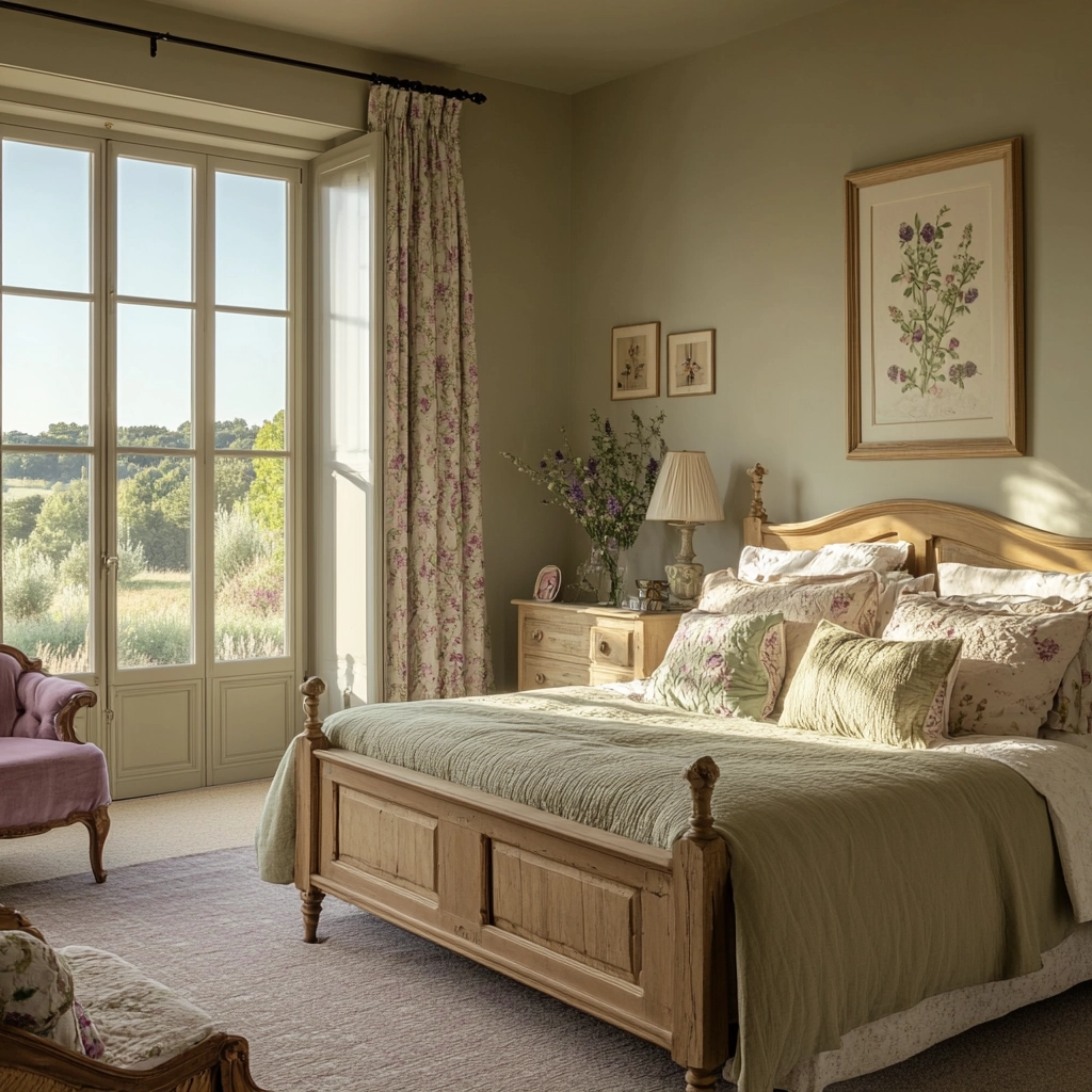 olive green beige bedroom 44