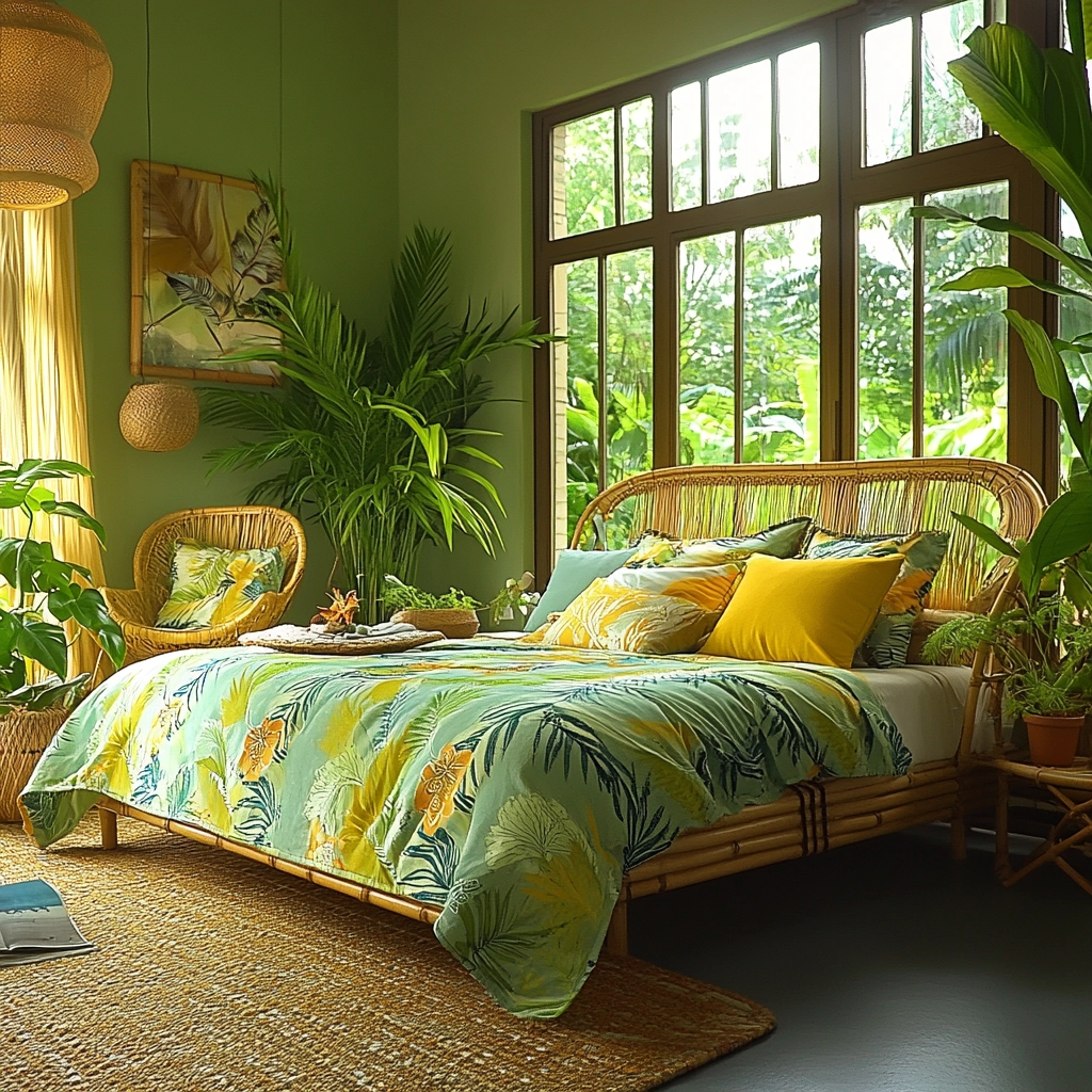olive green beige bedroom 48