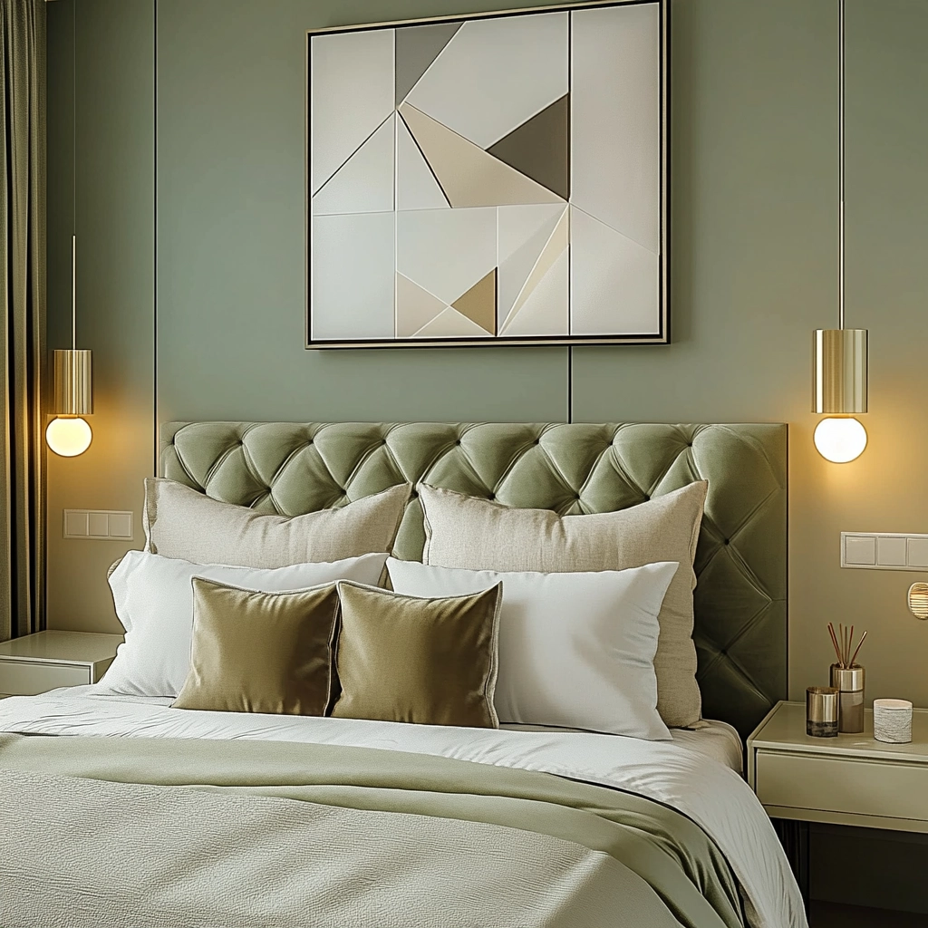 olive green beige bedroom 5