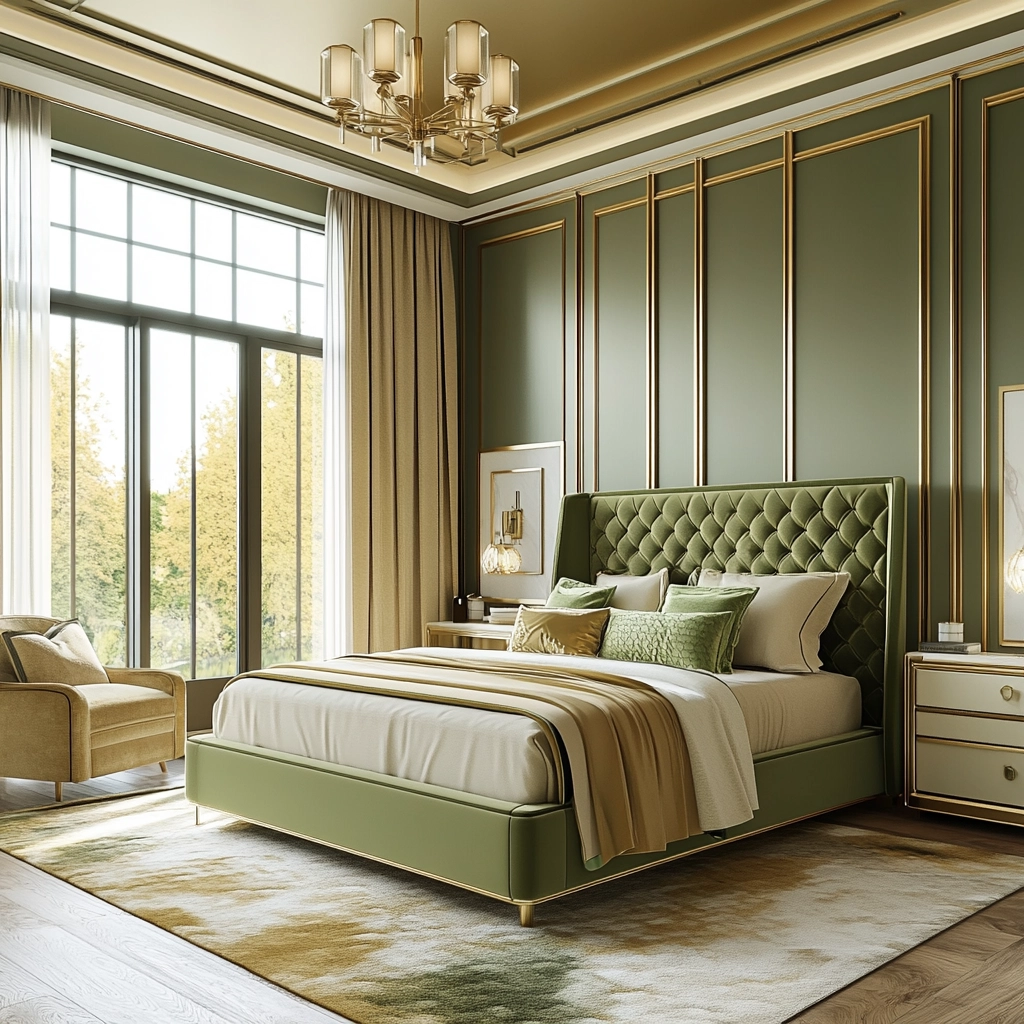 olive green beige bedroom 67
