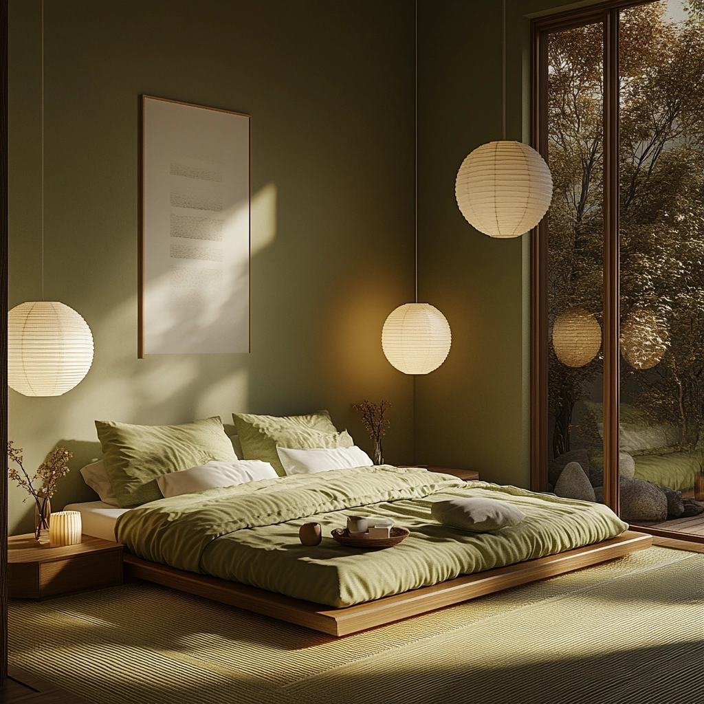 olive green beige bedroom 69