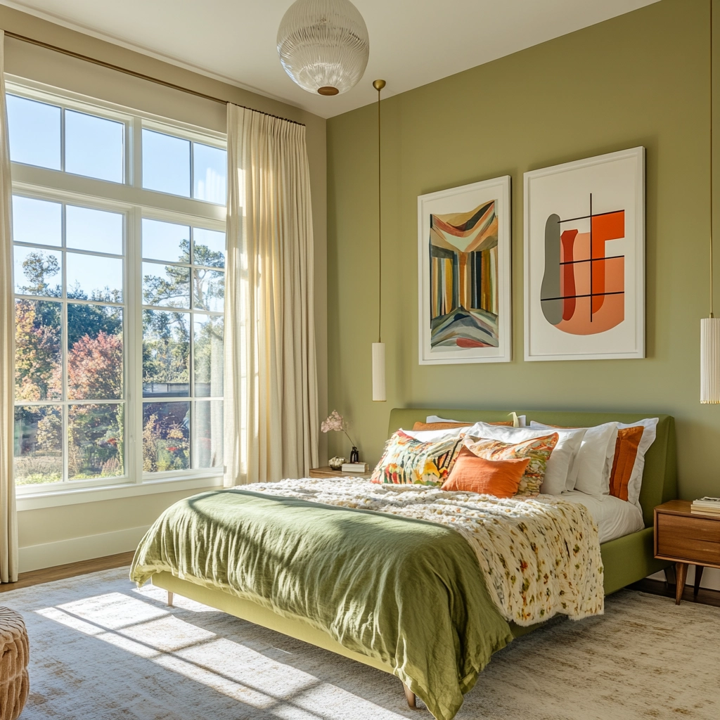 olive green beige bedroom 73