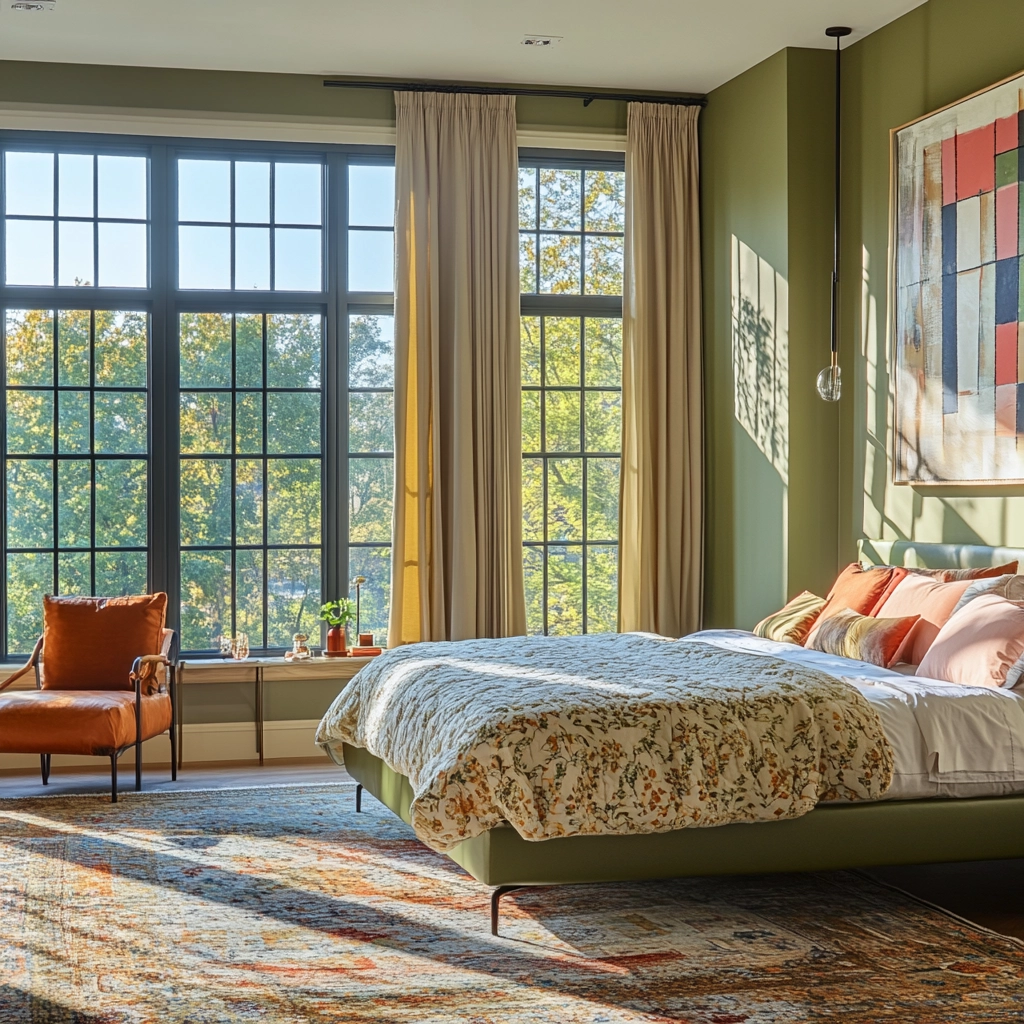 olive green beige bedroom 76