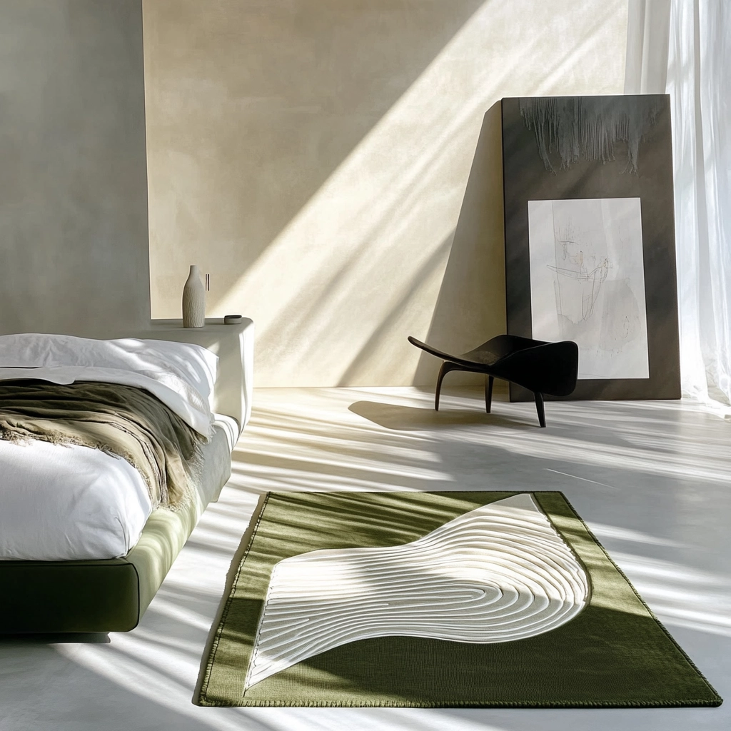 olive green rug bedroom 23