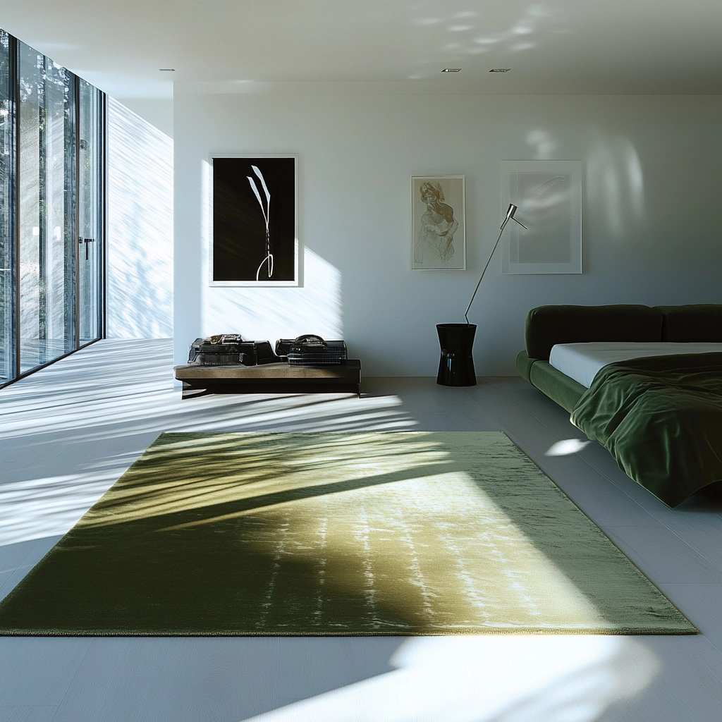 olive green rug bedroom 24