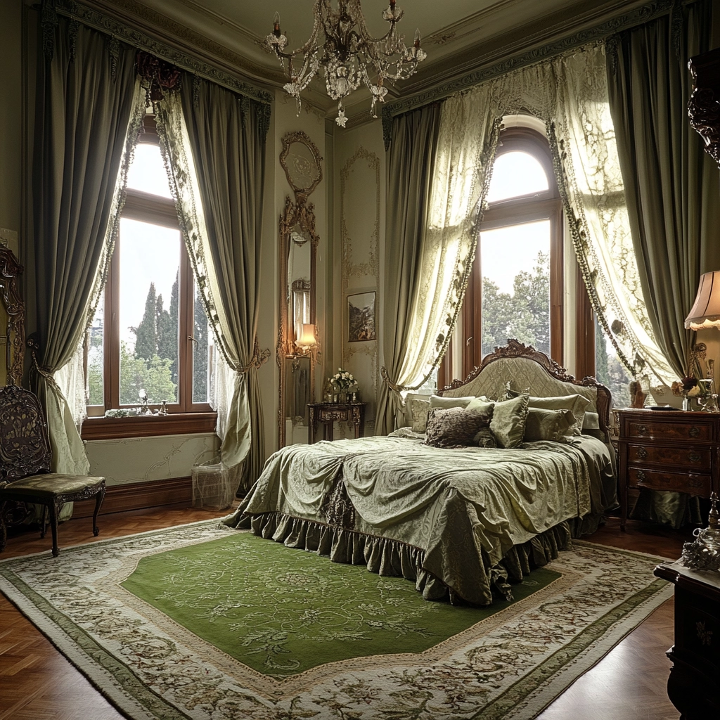 olive green rug bedroom 26
