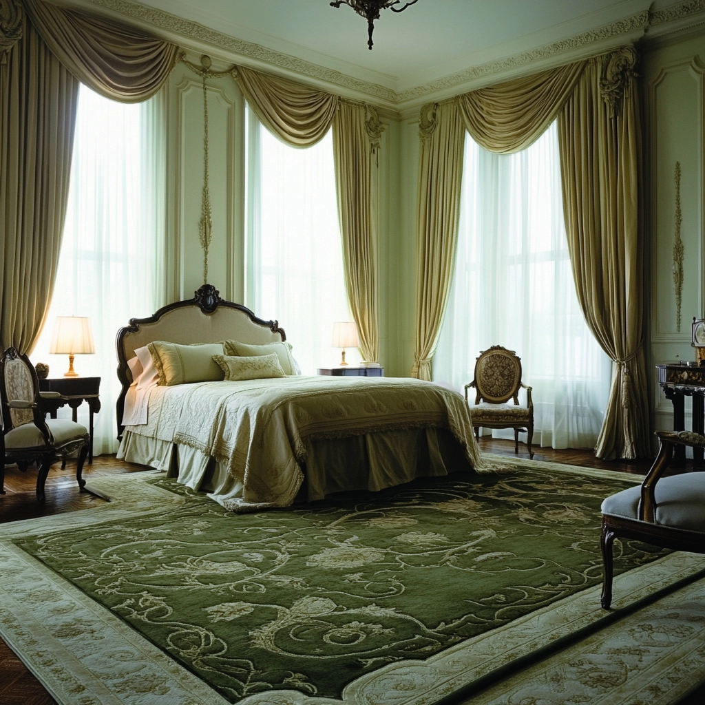 olive green rug bedroom 28