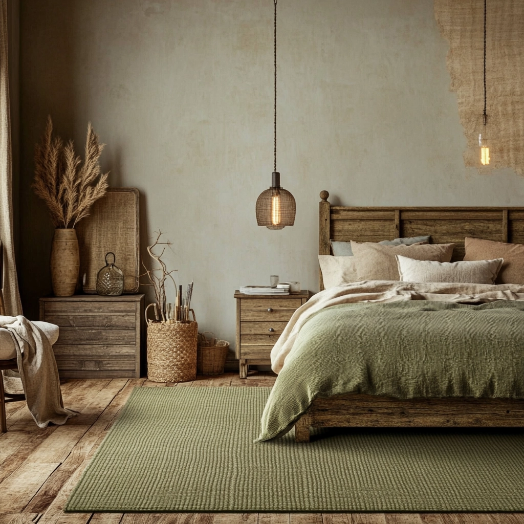 olive green rug bedroom 29