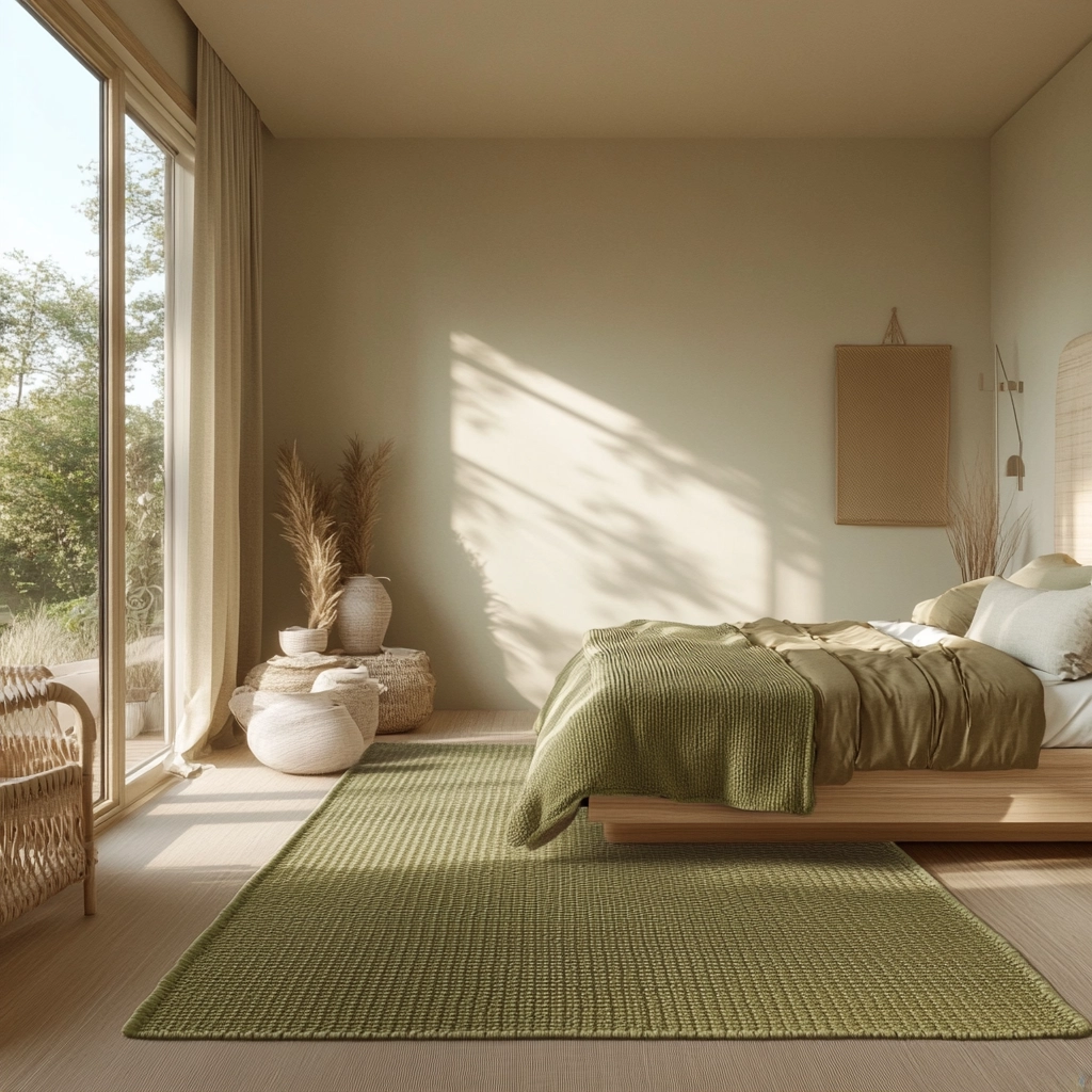 olive green rug bedroom 36