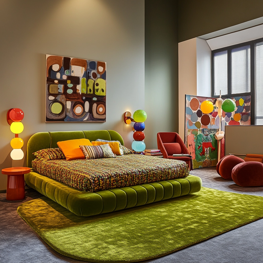 olive green rug bedroom 37