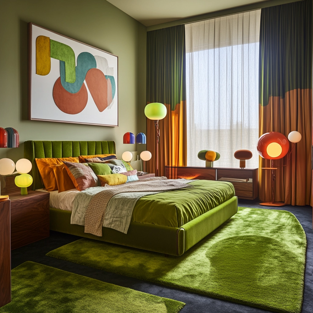 olive green rug bedroom 38