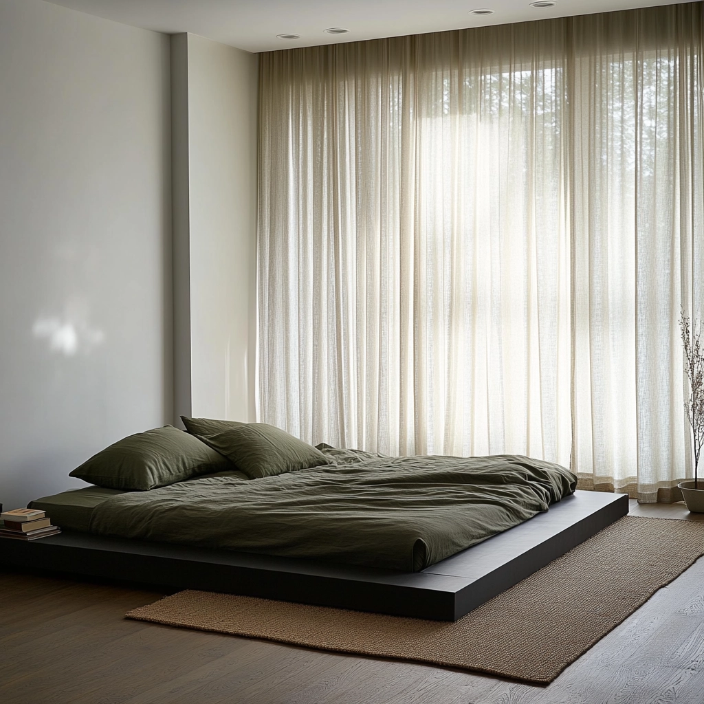 olive green rug bedroom 5