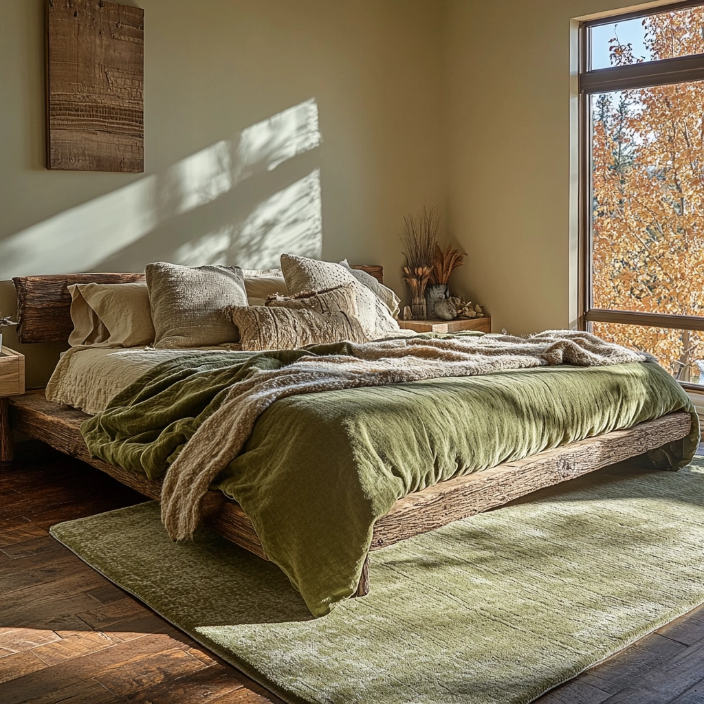 olive green rug bedroom 54