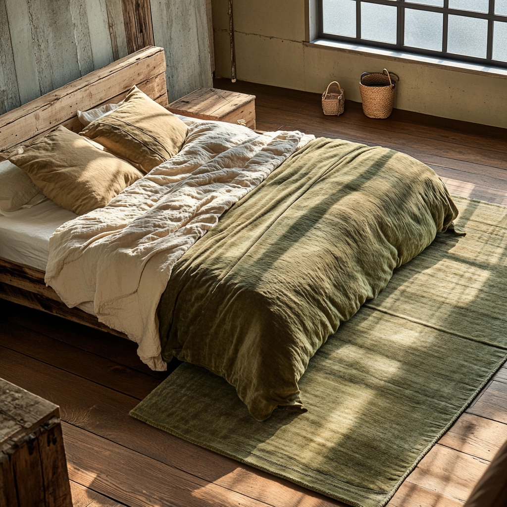 olive green rug bedroom 55