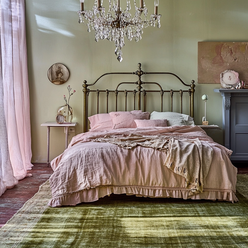 olive green rug bedroom 62