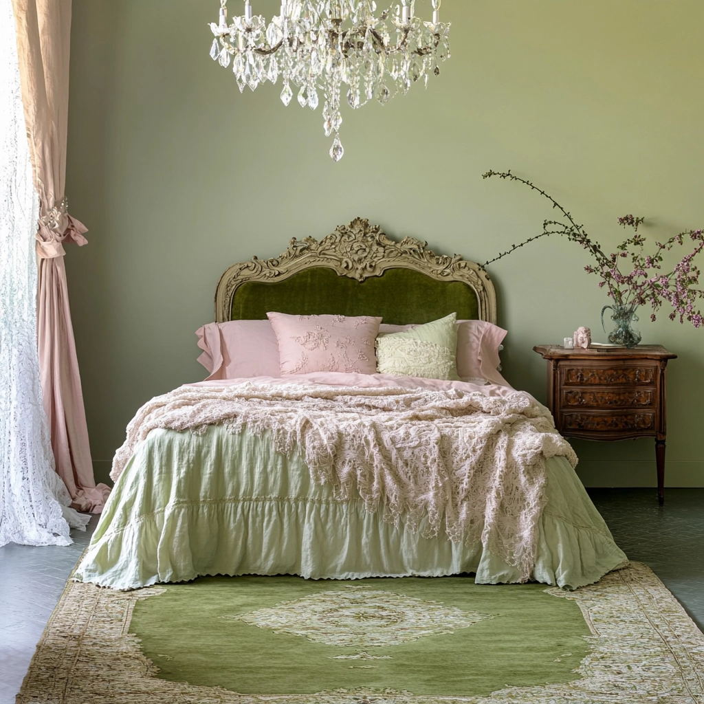 olive green rug bedroom 64