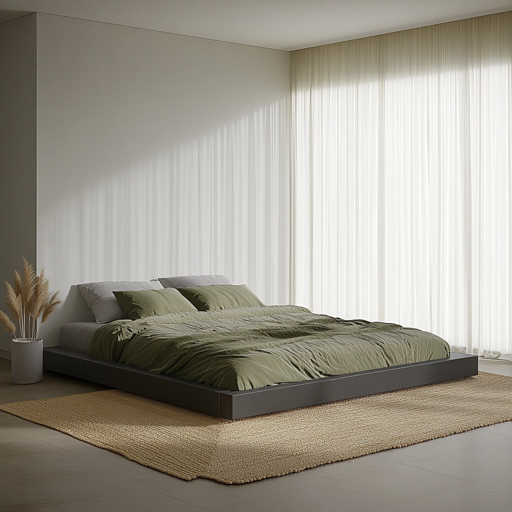 olive green rug bedroom 7
