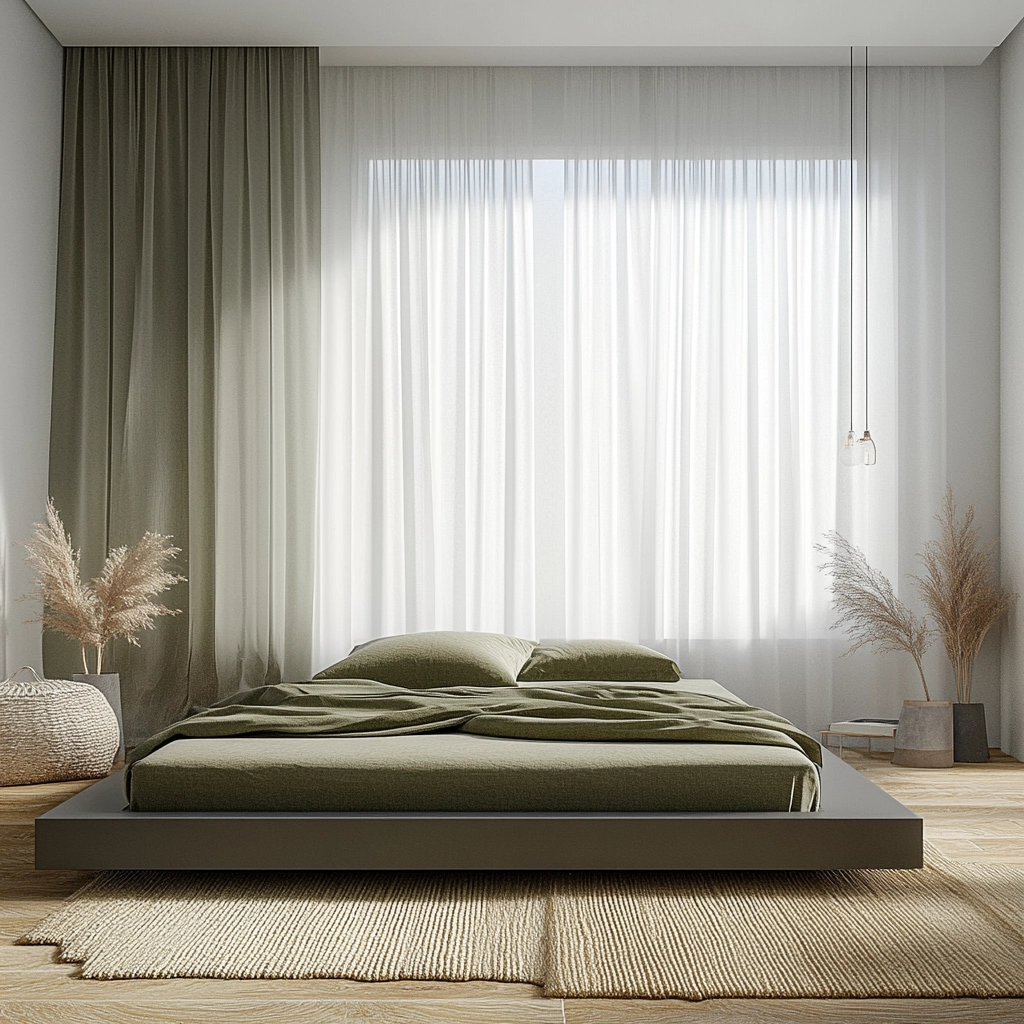 olive green rug bedroom 8