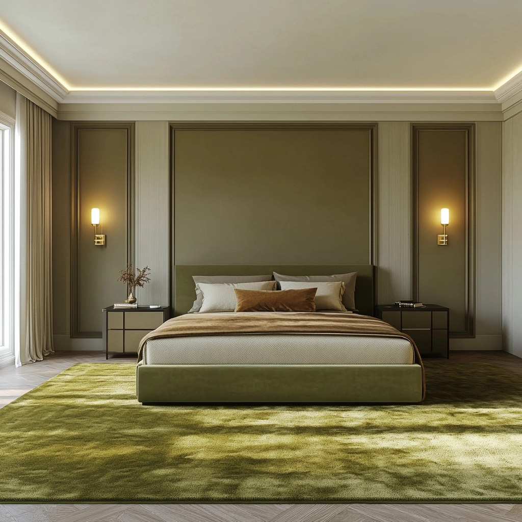 olive green rug bedroom 80