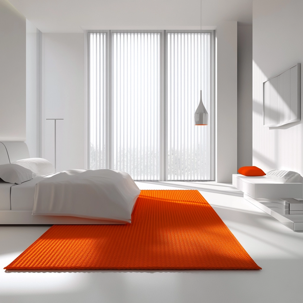 orange rug bedroom 20