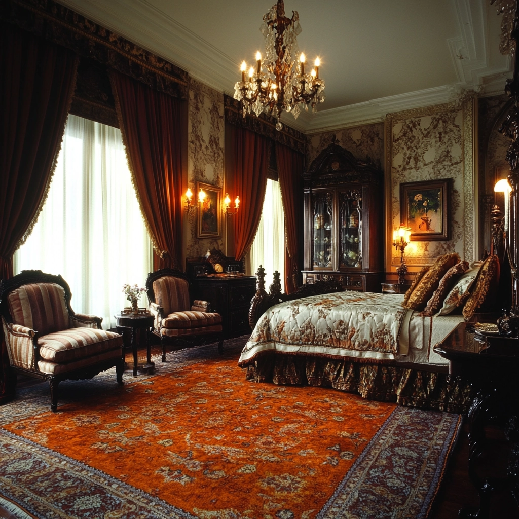 orange rug bedroom 39