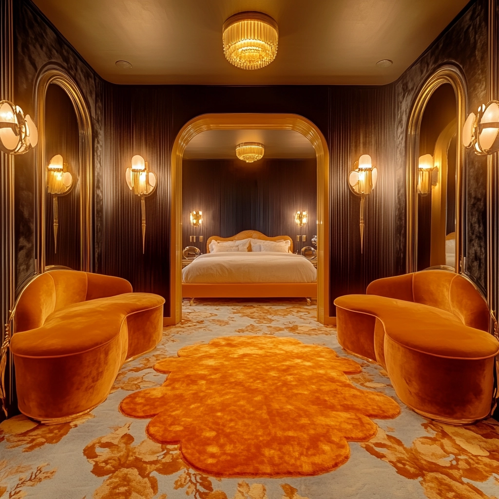 orange rug bedroom 42