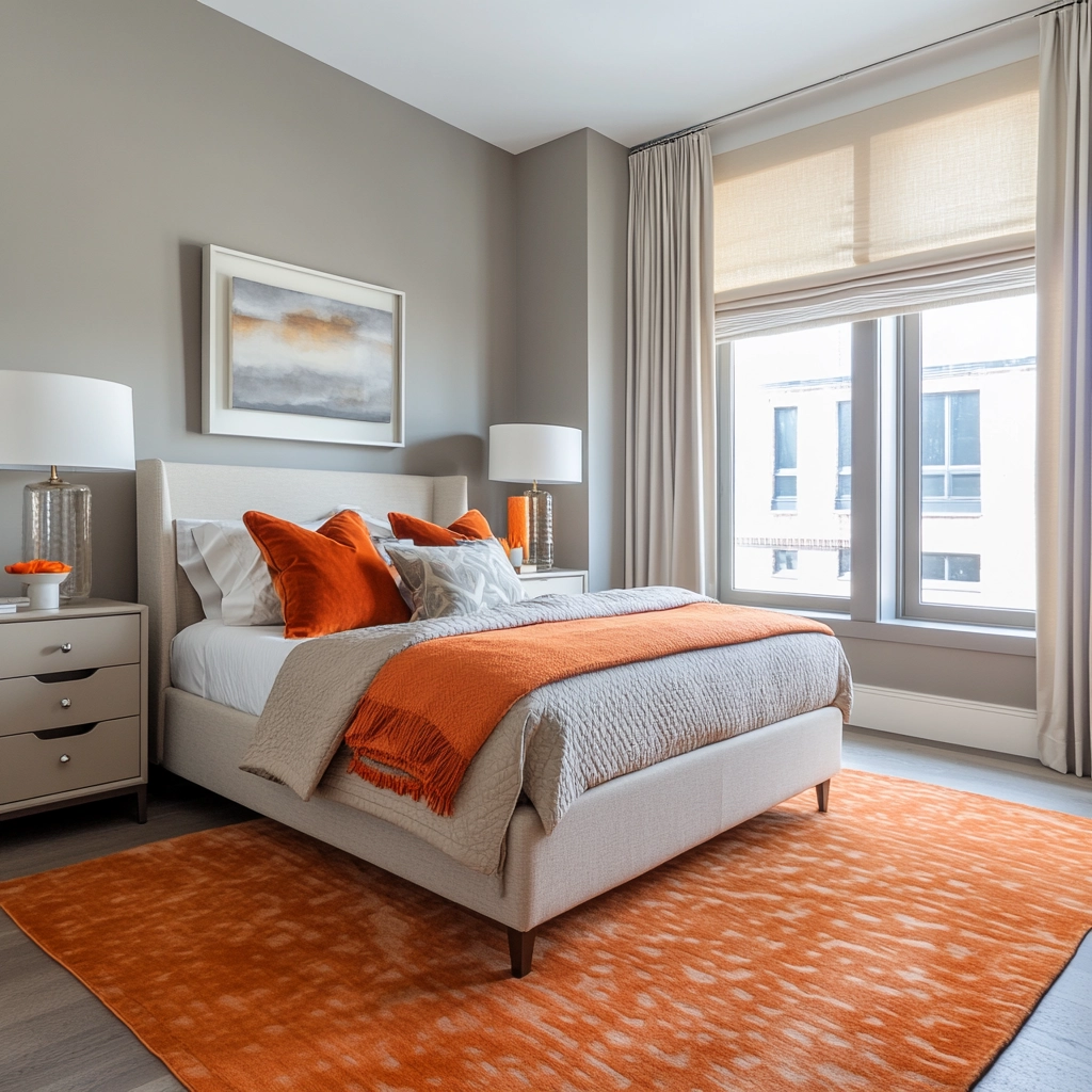 orange rug bedroom 51