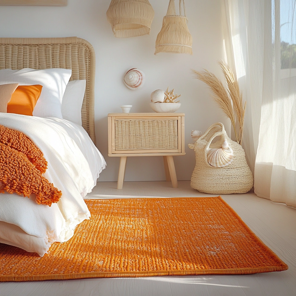 orange rug bedroom 69