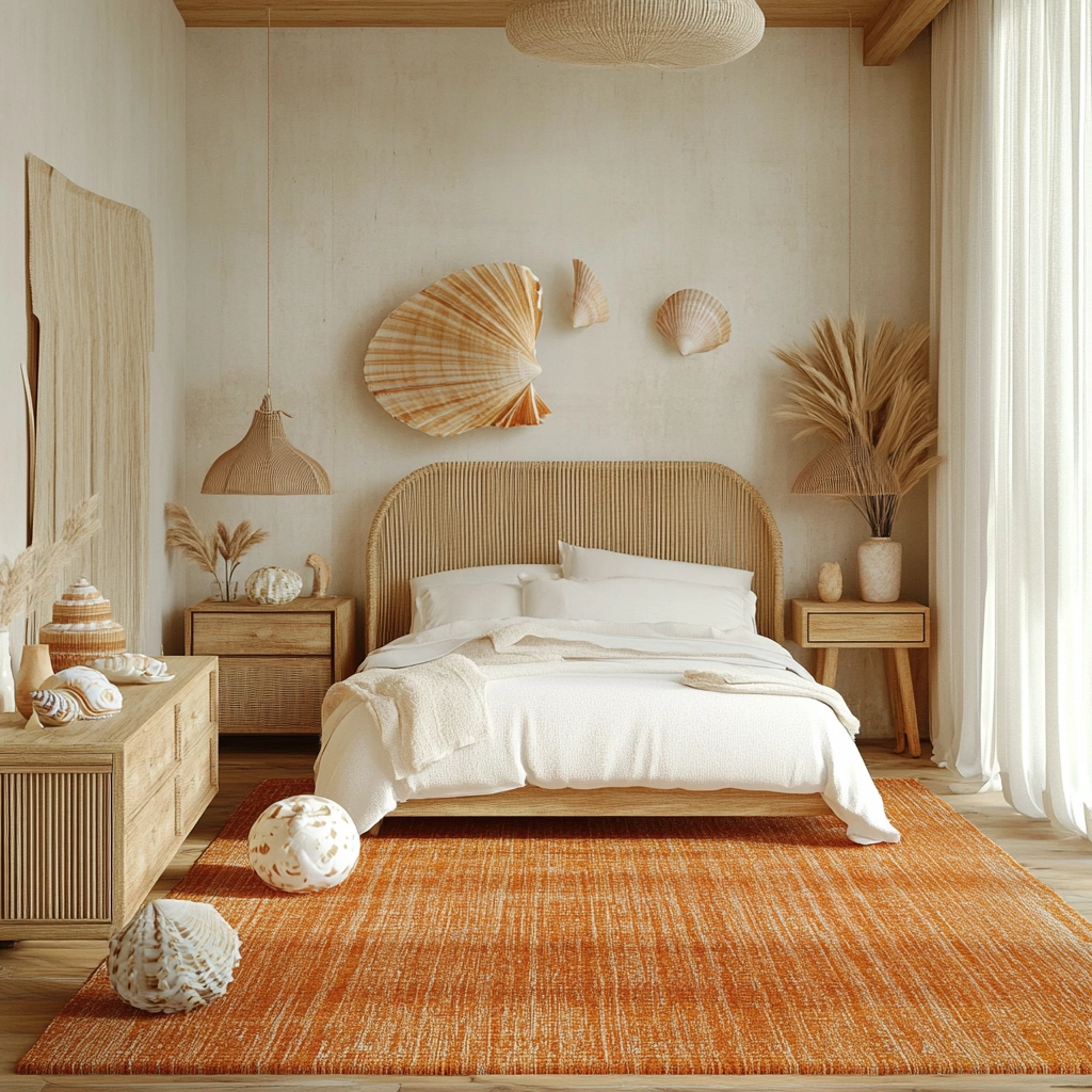 orange rug bedroom 70