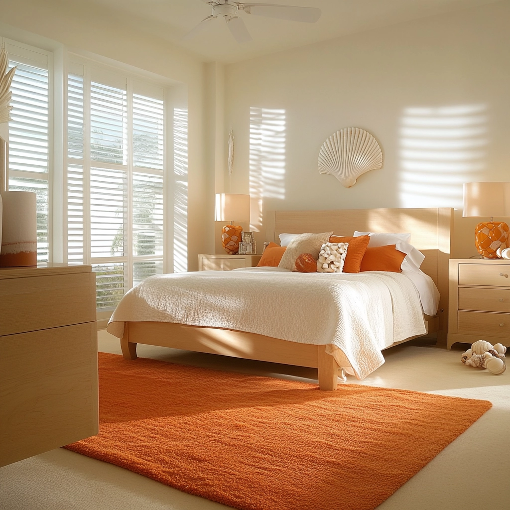 orange rug bedroom 72
