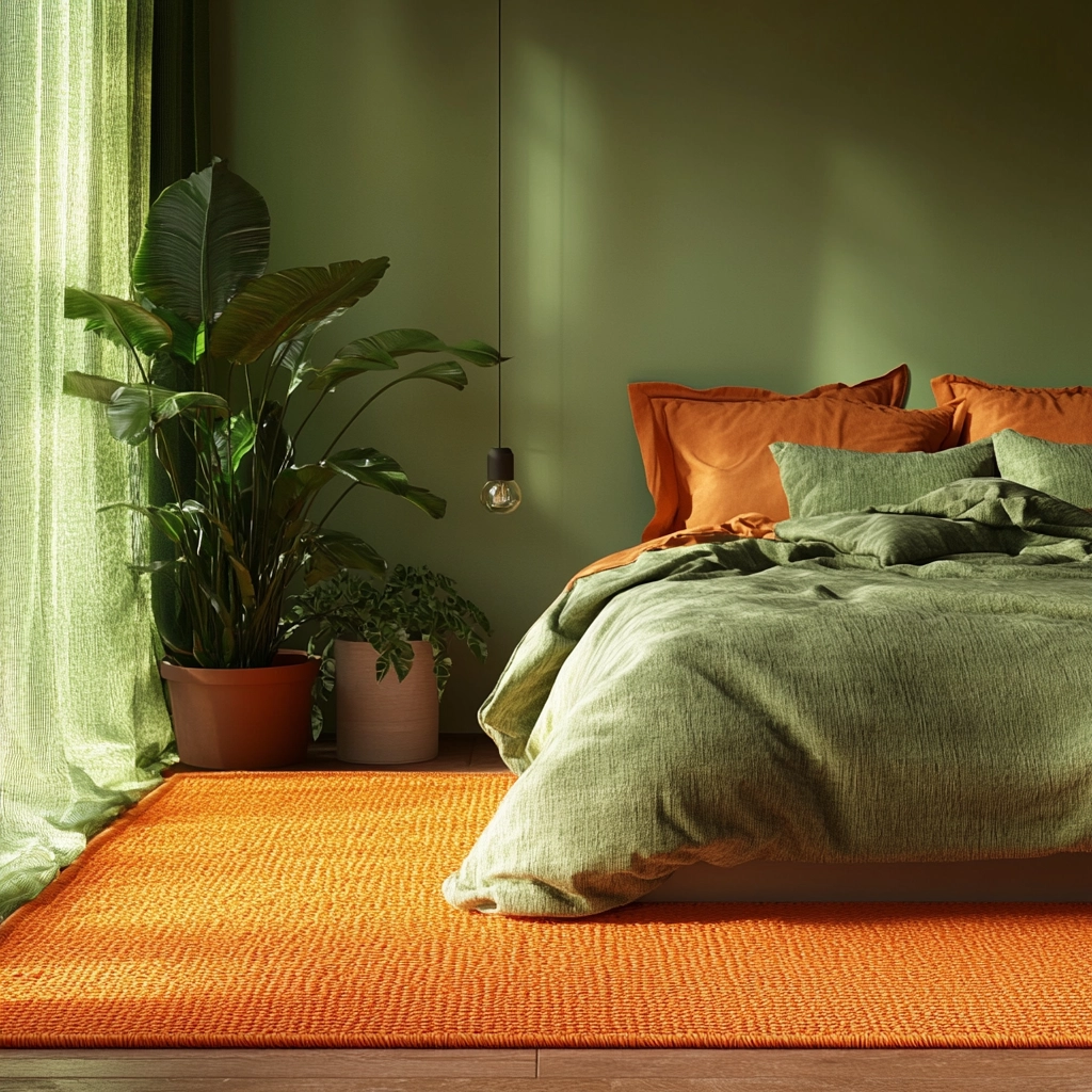 orange rug bedroom 79