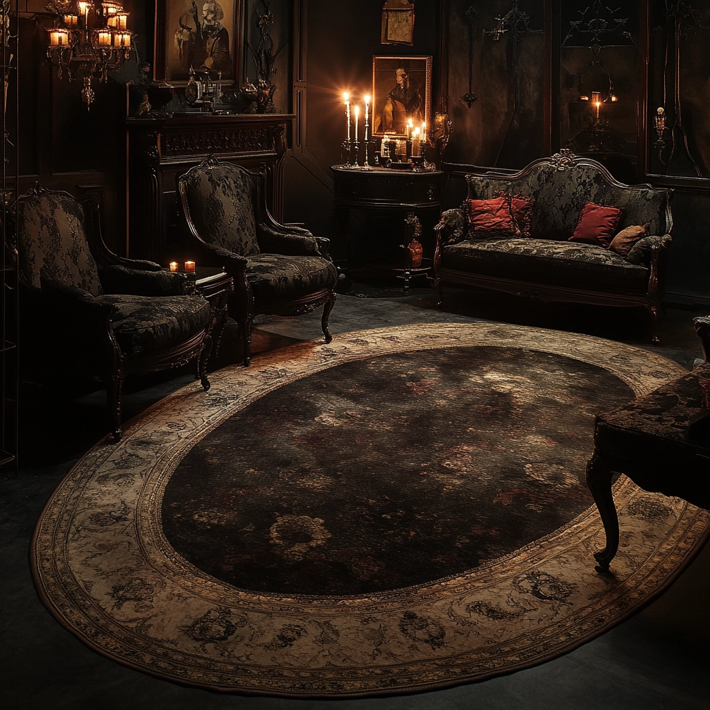 oval carpet living room 46